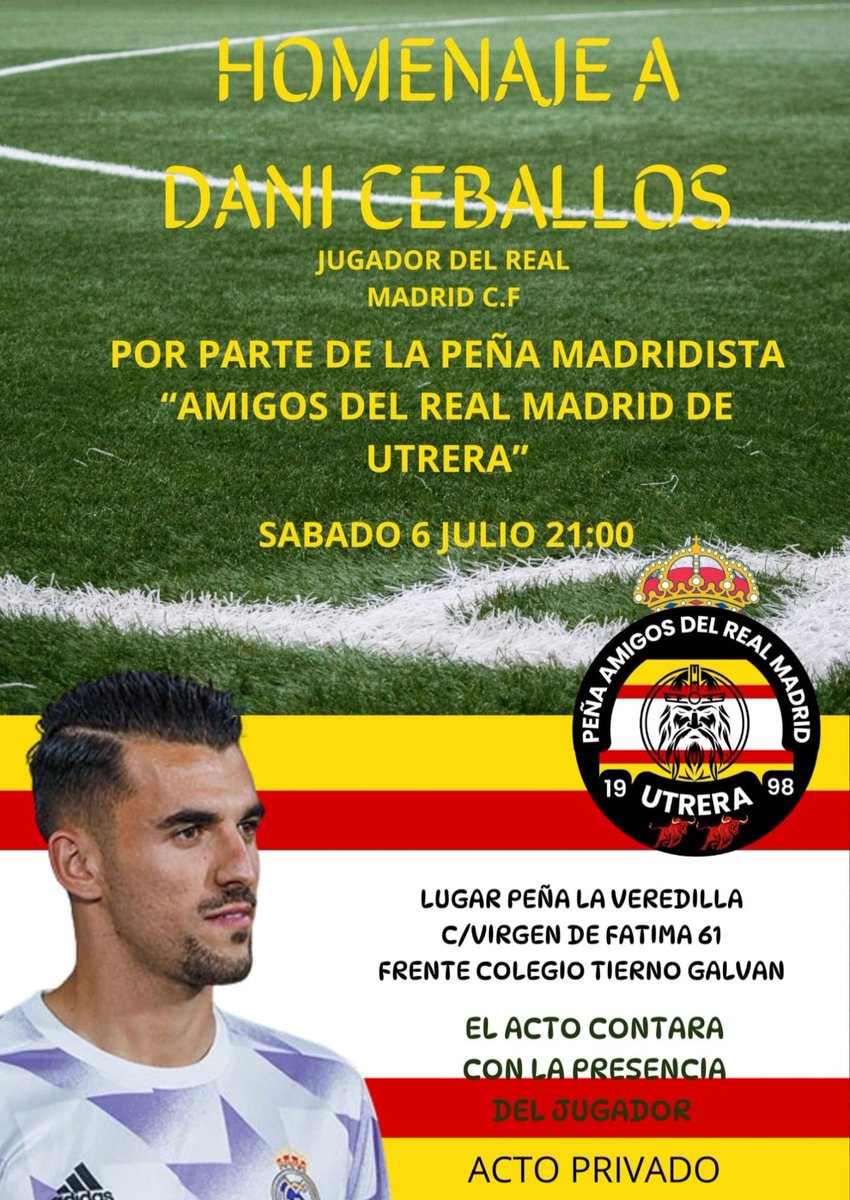 <a href="/DaniCeballos46/">Daniel Ceballos</a> <a href="/AmigosRMCF/">Peña Amigos del Real Madrid de Utrera</a> ⚽️🏆