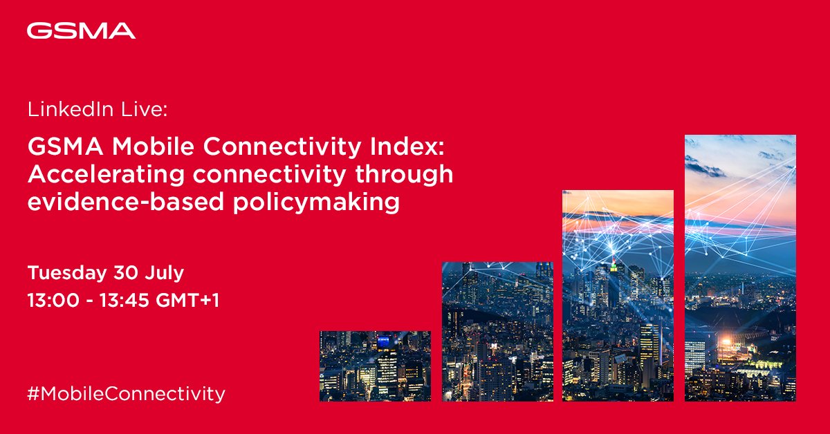 GSMAm4d's tweet image. 📊 Delve into the @GSMA Mobile Connectivity Index (#MCI) update with us on 30 July on LinkedIn Live! 

Learn from industry experts about the MCI's data, methodology and relevance in evidence-based policymaking. 

Learn more: bit.ly/4cAJVcE

#MobileConnectivity #Sida