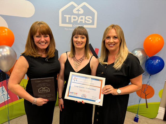 Grŵp Cynefin (@grwp_cynefin) on Twitter photo A huge congrats to our Community Initiatives Team for bagging a first prize in the first award of the evening at the <a href="/TPASCymru/">TPAS Cymru</a> #GoodPracticeAwardss. They win for their great work giving a voice to our tenants and putting them at the heart of what we do. Great work! 👏 A huge congrats to our Community Initiatives Team for bagging a first prize in the first award of the evening at the <a href="/TPASCymru/">TPAS Cymru</a> #GoodPracticeAwardss. They win for their great work giving a voice to our tenants and putting them at the heart of what we do. Great work! 👏