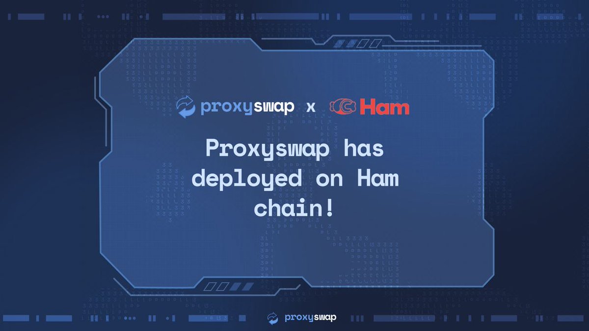 proxy_swap's tweet image. ProxySwap is now live on Ham Chain ! 🍖 ⛓️

Please note: we are testing a protocol fee on the $TN100x/$WETH 1% pool.

 Basis this test, we'll put up a proposal to the DAO to turn on protocol fees on other pools.   

Current fees for this pool are 0.6875% (LPs) 0.3125% (protocol).