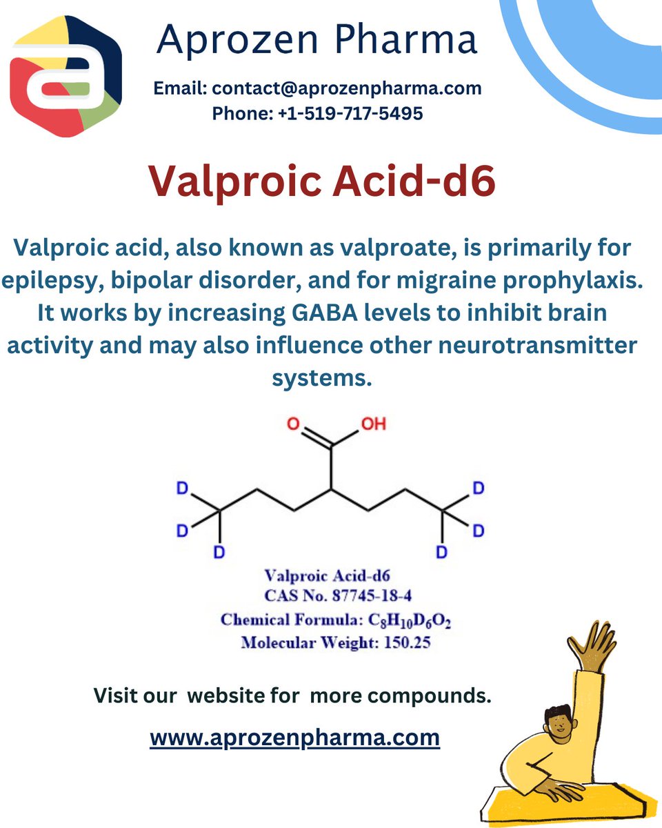 #Chemistry #aprozenpharma #chemicals  #fda #drugdiscovery #stableisotopes #referncestandards #APIimpurities #CRO #USFDA #medicinalchemistry  #api #api #apiimpurities #antibacterial #pharmacokinetics #pharmaceuticaltechnology #clinicalresearch #lifescience #BiotechStartups