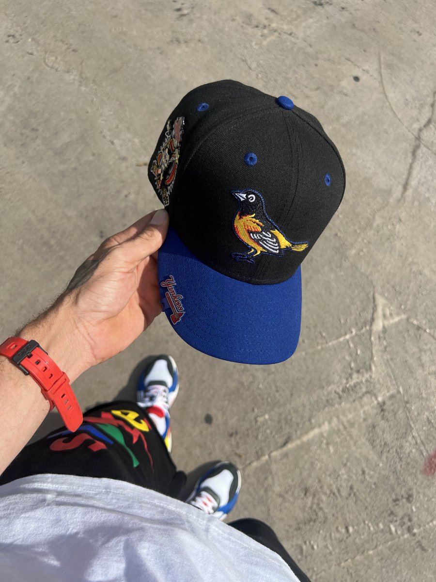 TheManWithESPN's tweet photo. @WesKhalifaNY @soleguru @KAWSETH69
#FOTD🧢🐤
Baltimore #Orioles🐦
Yellow Bird Blue Stitch💛🧵
1954-2004 50 Year Anni🎉
Chained Up AstroBoy📌
CapStar(MBR)📌
#JustDon JasonMask📌
#RepBx #Yankees📎
Uniqlo👕
Sesame Street🐥🍪
Just For The #KAWS X-X
#KOTD👟
#PUMA RS-X⭐️🏎️💨🥶 https://t.co/F00k9N0BSt