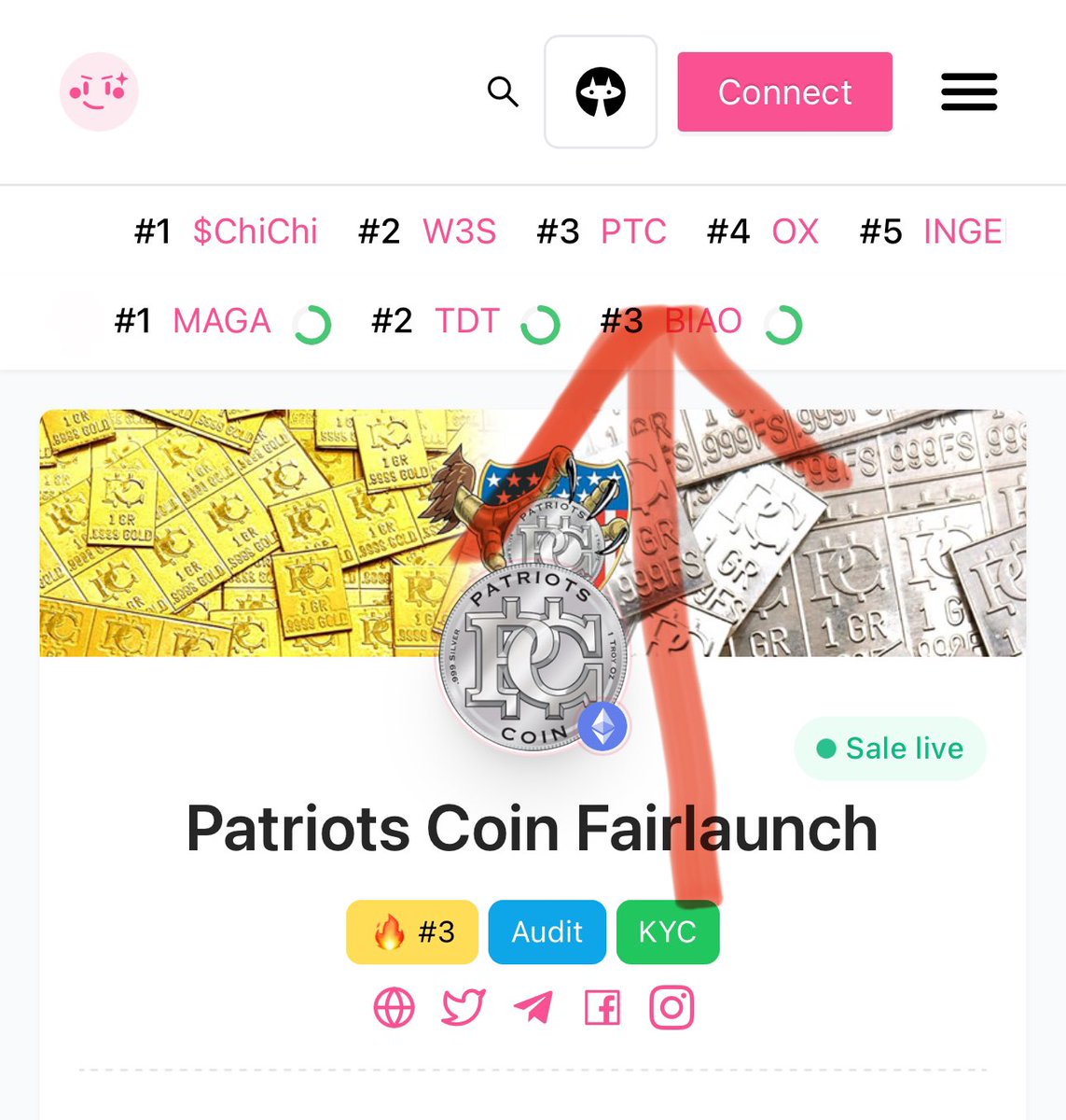 patriotscoin's tweet image. Only 1 day left to buy presale!! 
#pinksale #pinksalelaunch #preme @PREMETOKEN @yertletoken #Yertle #ptc 

pinksale.finance/launchpad/ethe…