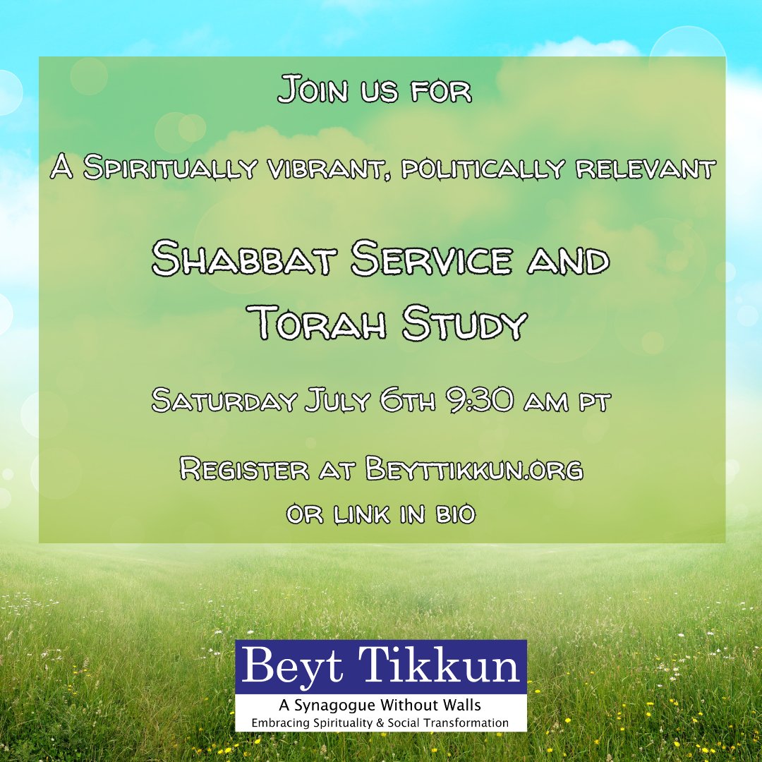 BeytTikkun's tweet photo. We hope you will join our Celebration of the Universe and Torah Study on Saturday, July 6th with Rabbi Cat Zavis and Musical Director Ami Goodman.
We’re thrilled to share that we are once again holding Shabbat services and Torah study in person (in addition to on Zoom). https://t.co/Hv6scipgKL