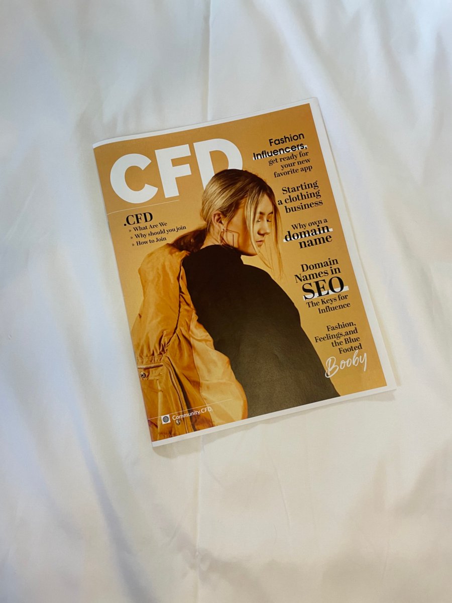 IT'S HERE!
CFD- Clothing Fashion Design Has officially come out with the first issue of our online MAGAZINE!  #Magazine #FashionMagazine

#CFD #ClothingFashionDesign #Clothing #Fashion #Design #SmallBusiness