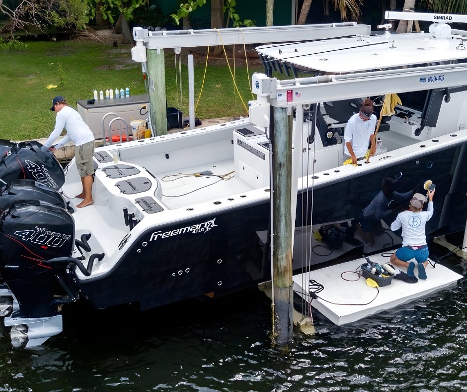 AccuDock's tweet image. Discover efficiency with AccuDock&apos;s work floats! Perfect for boat repairs, cleaning, or painting, our affordable, durable, and lightweight platforms offer a stable and reliable work surface. Shop Now! accudock.com/product/work-f…
#accudock #workfloat #workplatform