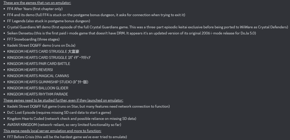 RockmanCosmo's tweet photo. Here's the full list of Square Enix games that Naoya preserved! Huge thanks to @m3M0RyHuN73R, @XLeonier, @i_nocturne1, and others in the Kahvibreak Discord for analyzing these game files. There's more work to be done with BC, so please join that server if you can help! (9/9) https://t.co/0FX1N0Ecrr
