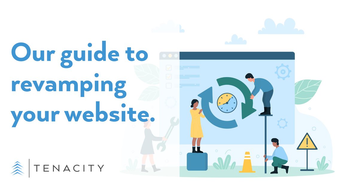 tenacityio's tweet image. Hot off the press! Take a look at our newest article here: tenacity.io/blog/think-its…
#websiterefresh #webdesign #content