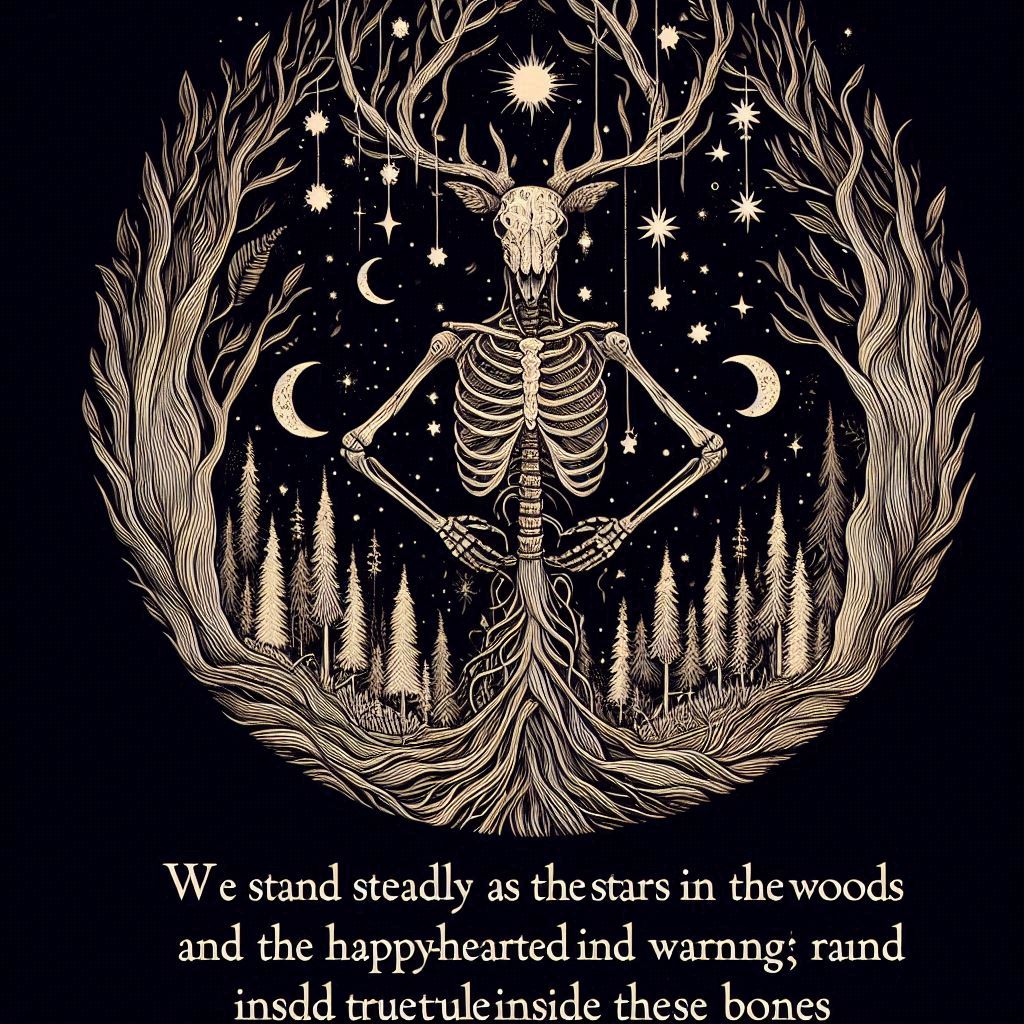 vejtras's tweet image. We stood
Steady as the stars in the woods
So happy-hearted
And the warmth rang true inside these bones

#benhoward #oldpine #aiart by
@bing #ailyricflow