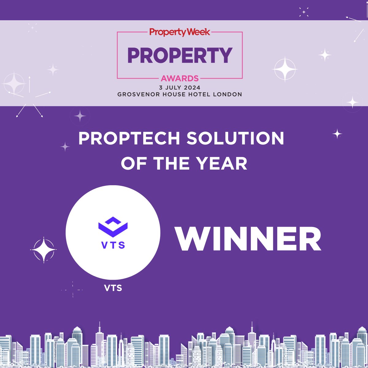 It’s the time to reveal the #PropertyAwards Proptech Solution of the Year winner, in partnership with Far East Consortium UK.

🥁 And the award is going home with… <a href="/WeAreVTS/">VTS</a> !!

#PWPropertyAwards #commercialproperty #realestate