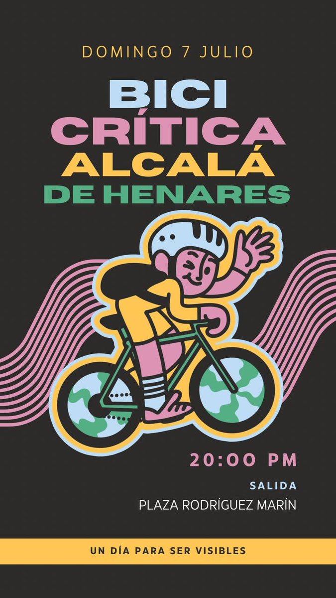Pedalada A Pedalada (@pedaladaa) on Twitter photo Bici Crítica #AlcalaDeHenares <a href="/criticalmass/">Critical Mass</a> . Domingo 7 de Julio, 20:00h. Salida: Plaza Rodríguez Marín. Un día para ser visibles 📷📷📷 Bici Crítica #AlcalaDeHenares <a href="/criticalmass/">Critical Mass</a> . Domingo 7 de Julio, 20:00h. Salida: Plaza Rodríguez Marín. Un día para ser visibles 📷📷📷