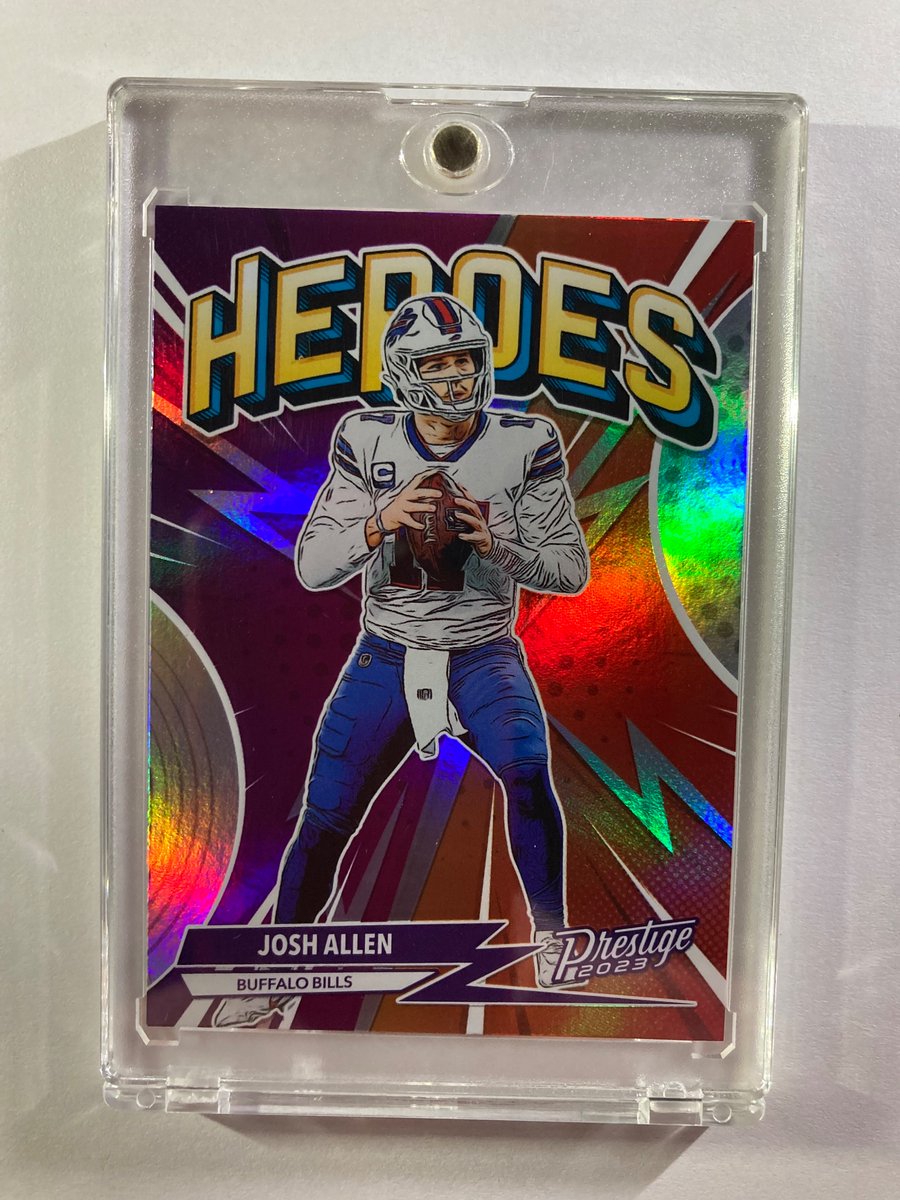 1218Sports's tweet photo. 🎁Appreciation Day Giveaway🎁

Winner Announced Tuesday

🔥Josh Allen Panini Prestige Heroes Silver Holo

To enter
1. Follow
2. Retweet
3. Like https://t.co/ZfmrKRqpW6