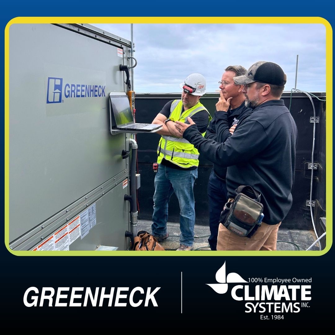 ClimateSystems1's tweet photo. We choose partners like @Greenheck to bring the right HVAC solutions to our customers. Greenheck offers a range of reliable air movement, control and conditioning equipment available.

#ClimateSystemsInc. #HVAC #HVACSolutions https://t.co/PTuRqADvSS