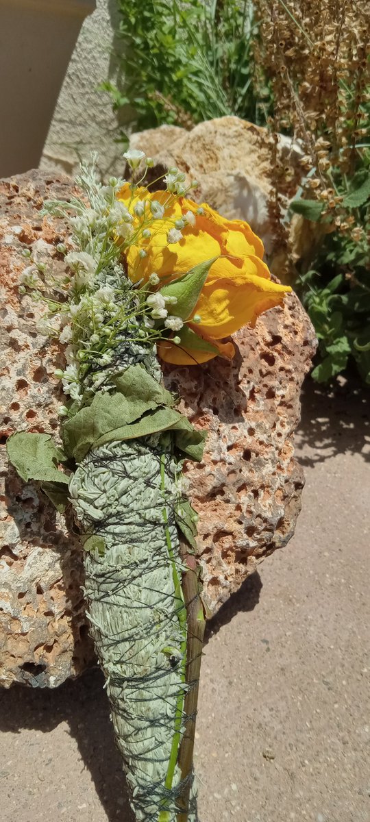 helpercrow78's tweet photo. just wrapped this rose smudge #Sage https://t.co/HNTapI6ic3