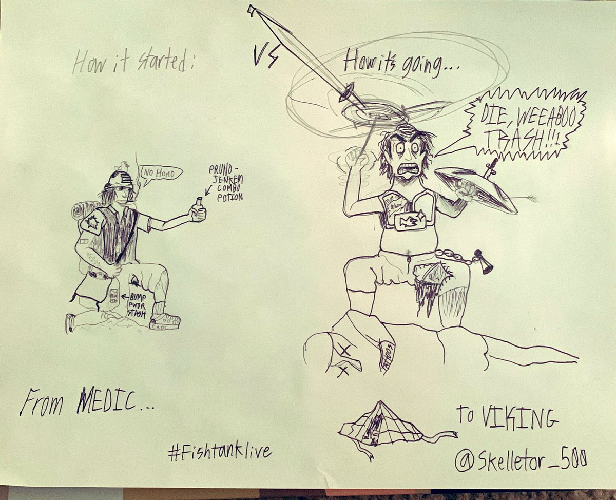 Skelletor_500's tweet image. I haven’t drawn in like 10 years so it’s not the best, but at least it’s better than #calarts nonetheless Jimmy has been kicking ass this season!! I told you he had Potential!! #fishtanklive #fishtankliveupdate @pootwiddlius @DuanyayEnasche @fishtankdotlive @XavierTheRaven