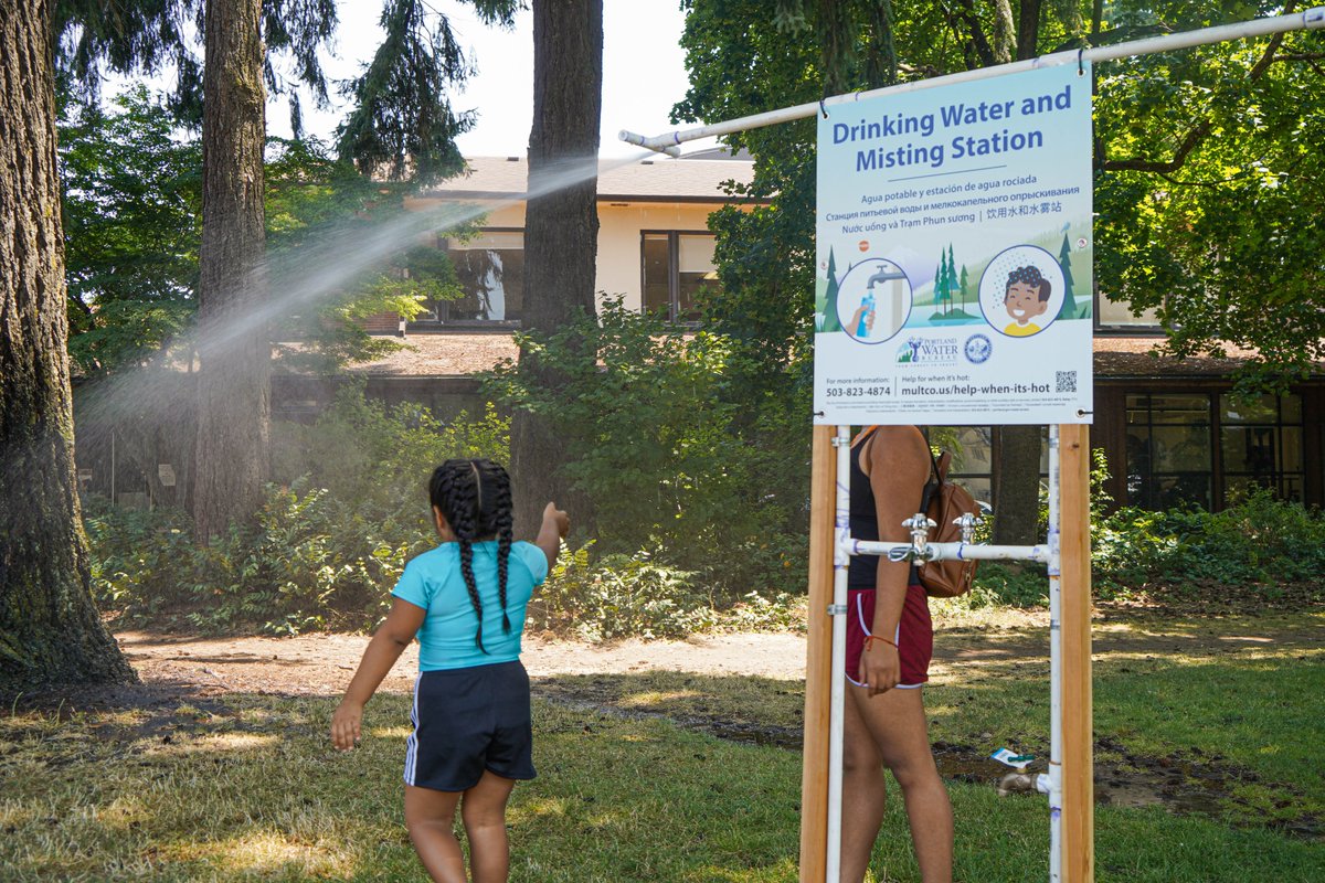In preparation for the upcoming heatwave, our crews will be setting up 14 of our temporary cooling stations on Friday to provide drinking water and refreshing mist at parks around town. Visit one to cool off near you stating Friday afternoon!