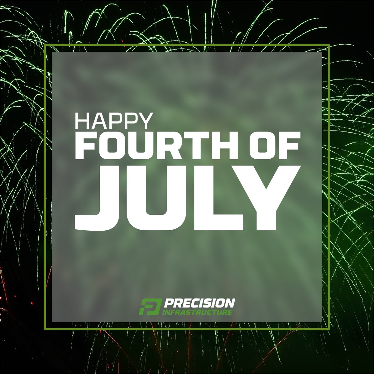 PrecisionInfra's tweet photo. Wishing you a happy and safe 4th of July!
#PrecisionInfrastructure #4thOfJuly https://t.co/0Fs1QiloP9