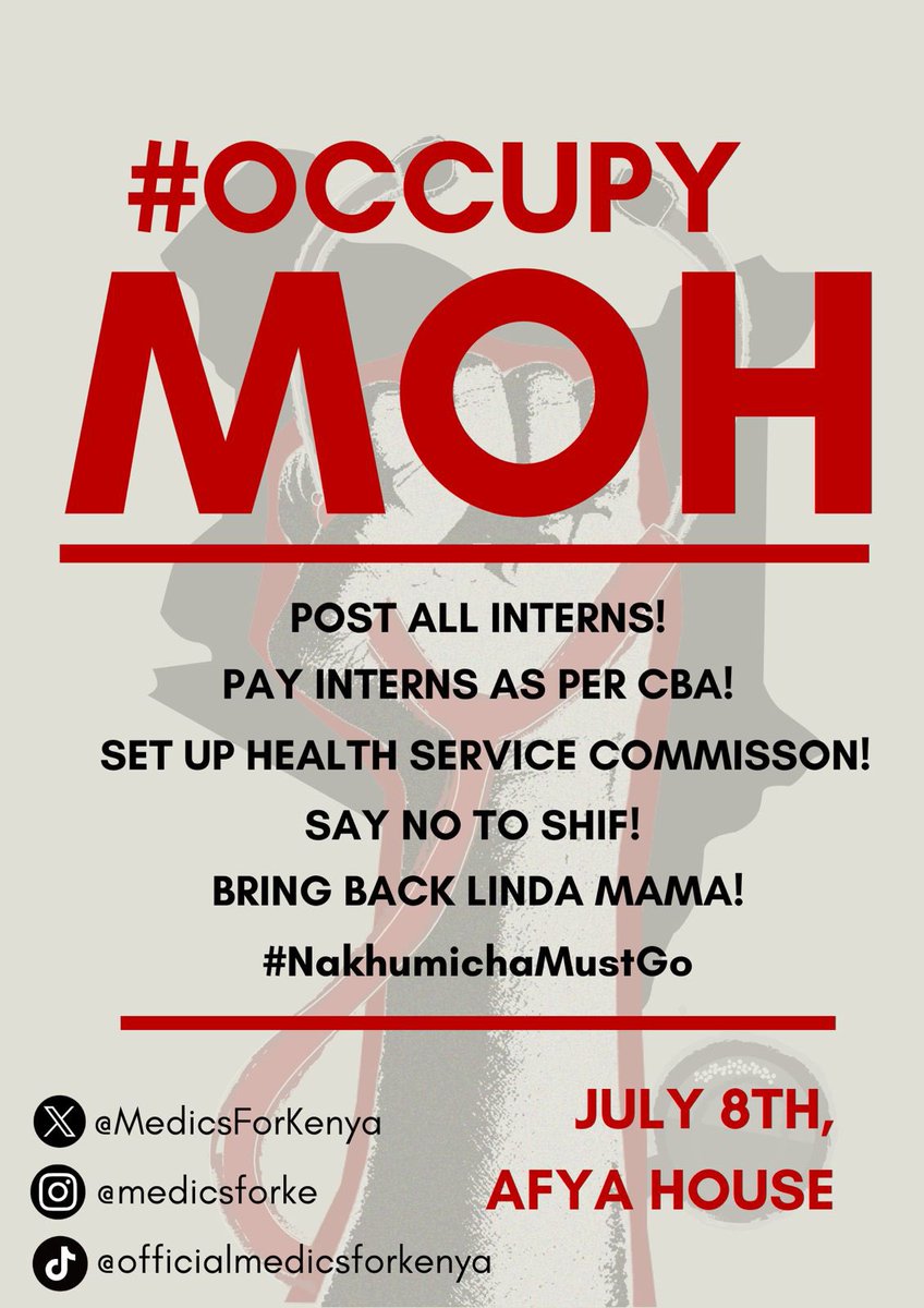 Mailu_Ovulia's tweet photo. #OccupyMOH
GenZ doctors https://t.co/Rba8IGKlZJ