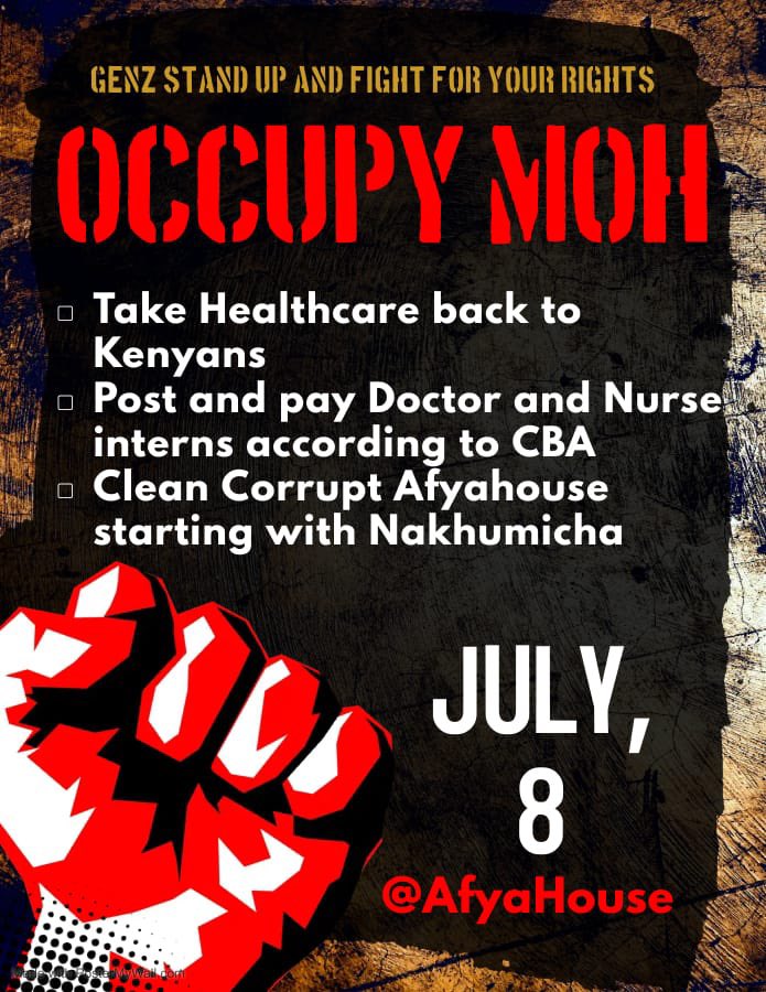 Mailu_Ovulia's tweet photo. #OccupyMOH
GenZ doctors https://t.co/Rba8IGKlZJ