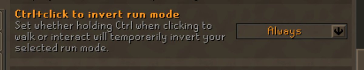 PiesMillion's tweet photo. @JagexAsh Any way we could make it so you can keybind Ctrl-walking to a different key? I like to use Ctrl as my push to talk key in Discord. Even Runelite's Key Remapping plugin doesn't let you unbind the original key. https://t.co/aIgM5gfzgy