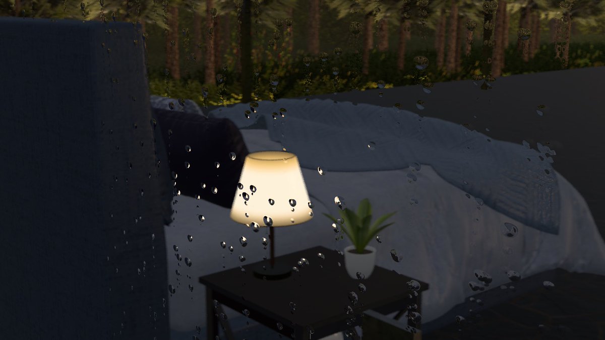 Moyupvq's tweet photo. New VRChat map released!
This time the theme of the map is forests and rain.
You will enjoy a moment of peace in a room！
Map name：Forest of Rain 森之语 https://t.co/qTk36E5BSI