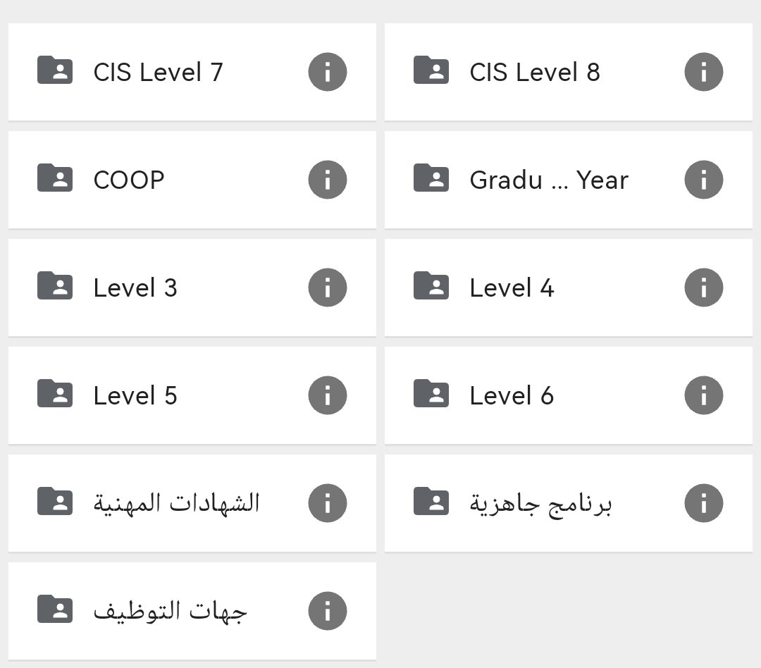 AliMo_99's tweet image. مقبل على تخصصات الحاسب 🧑🏻‍💻 ؟
او متخصص نظم معلومات وتبحث عن مصادر 🤔 ؟

تحت يدك درايڤ يجمع مصادر كثيره جدا:
١- مواد نظم المعلومات الحاسوبية
٢- كتيب إرشادي للجامعة
٣- التدريب التعاوني وطرق البحث عنه
وغيرهم الكثير بإنتظارك.. 😉

دعمك للتغريدة يعني لي الكثير ❤️
bit.ly/3zLPMKS
