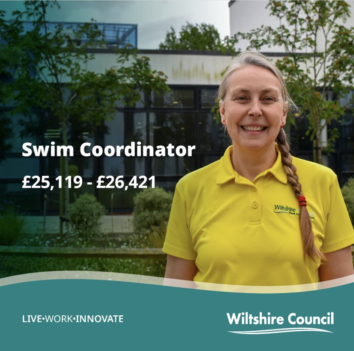 olivia_parfitt4's tweet photo. We are looking for a #SwimEngland L2 qualified teacher to help lead our coaches and run programmes at BoA pool 🏊 

This will be 25hrs per week based at our @WiltsC_Careers #leisure centre

Deadline is 28 July ‼️ Apply now https://t.co/05XJtCtezH

#hiring #jobalert #wiltshire https://t.co/siSBDNI72w