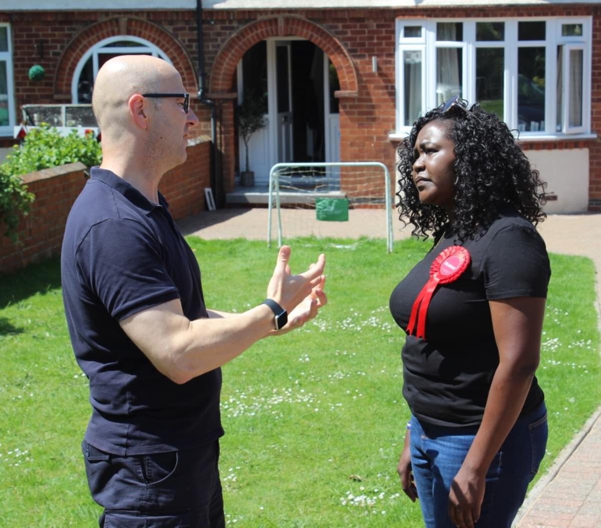 ashleycomms's tweet image. Lovely to meet the very impressive @marianne_kimani who I’ll be voting for tomorrow. She took the time to meet with me, speak with me and share her vision for Daventry. It’s time to end people of low character holding high office. Vote Change. Vote @UKLabour