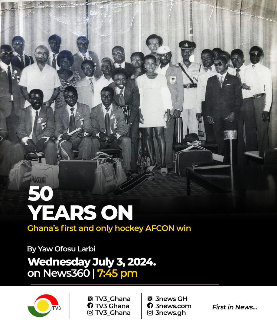 The year is 1974 and Ghana has just won the first ever Hockey AFCON in Cairo, Egypt. 

50 years on, I met a few of the men who played in that tournament and told their story. It is live on <a href="/tv3_ghana/">#TV3GH</a> this evening. Tune in!