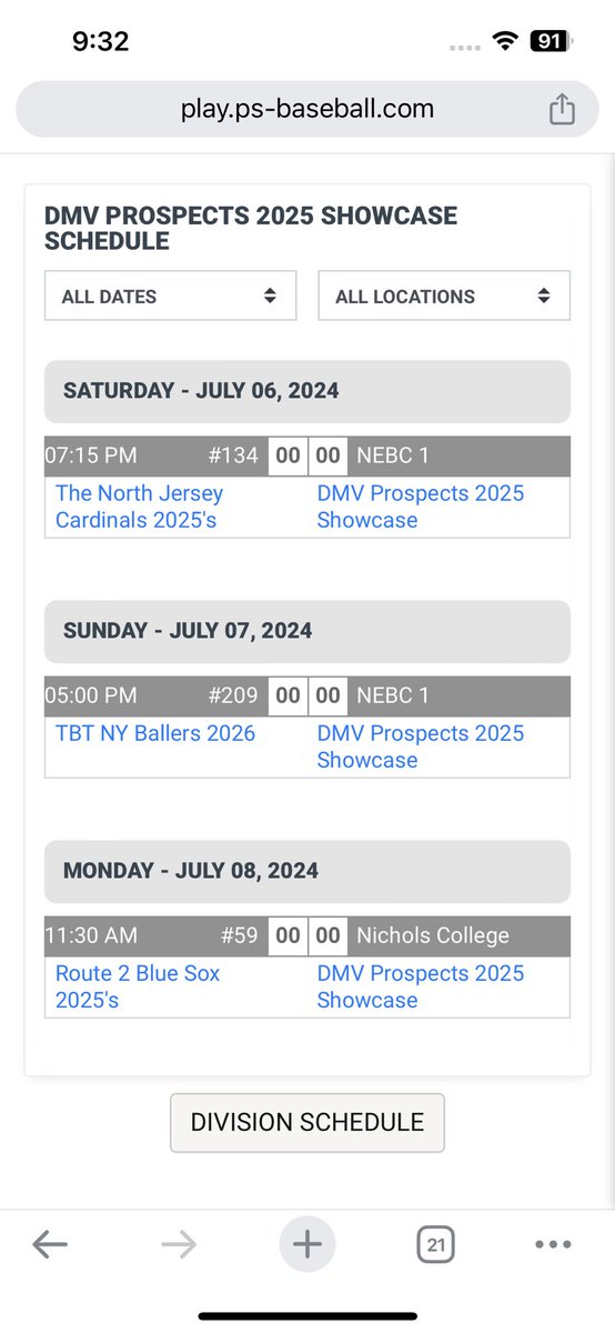 DMV Prospects Baseball tweet media