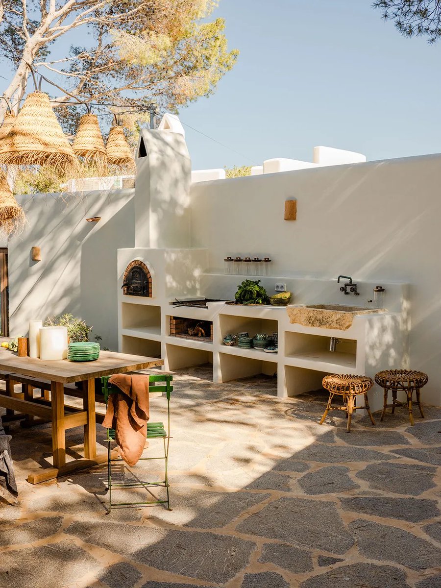 This rustic villa in Ibiza is stunning.