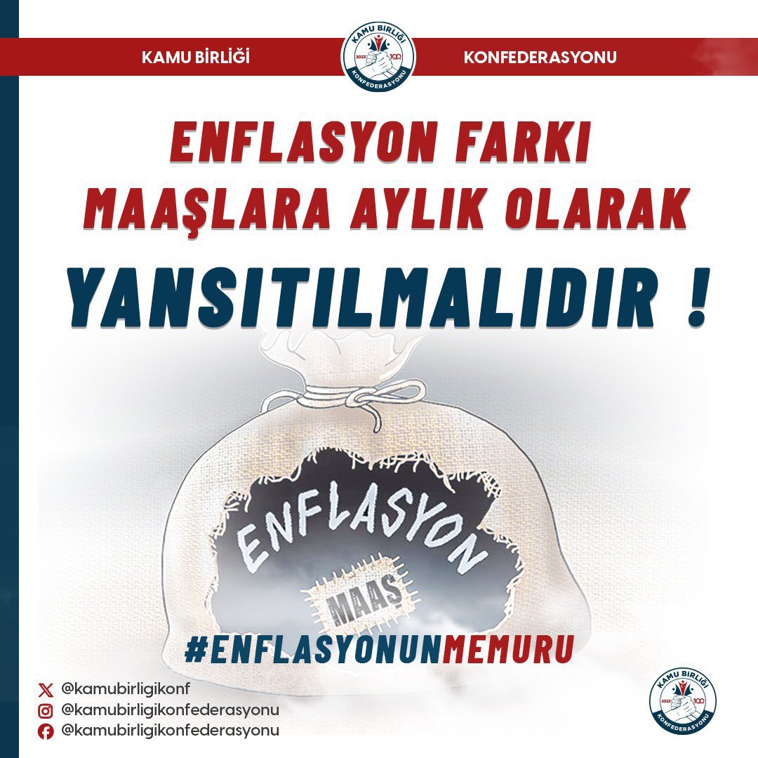 Enflasyon ve zamlar arasındaki yarışta, biz seyirciyiz! #ENFLASYONUNMEMURU