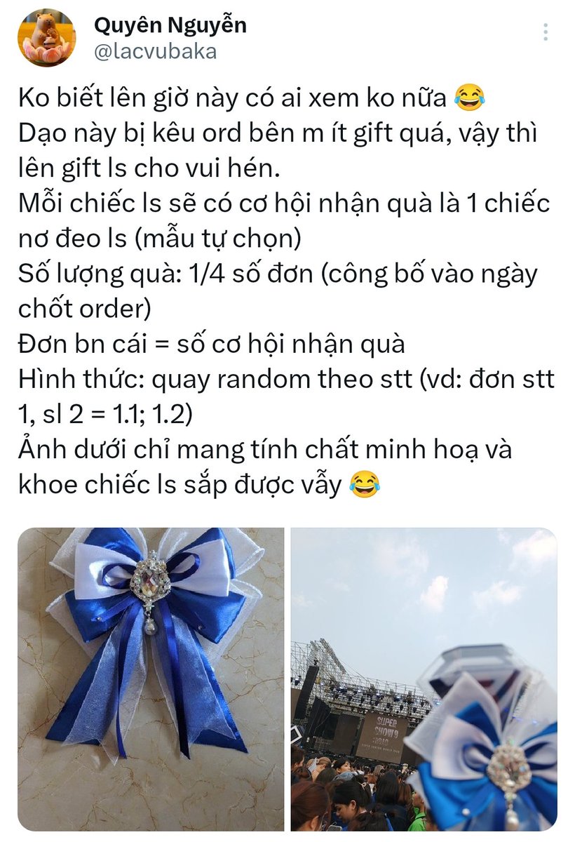 leiyu_vu's tweet photo. Gift random của lightstick 💙💙💙 https://t.co/8PHgLaPhPF
