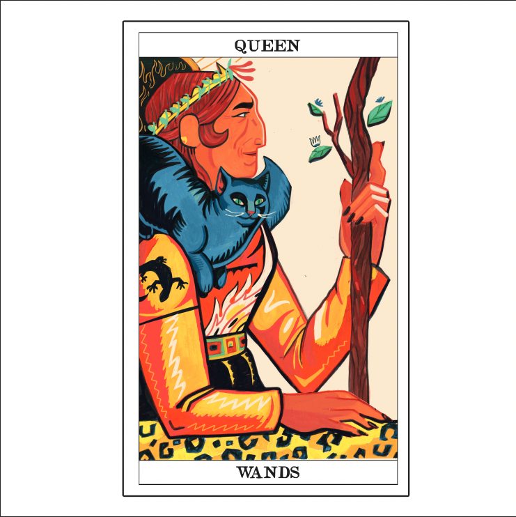 Still working on my tarot deck. The Court is underway 