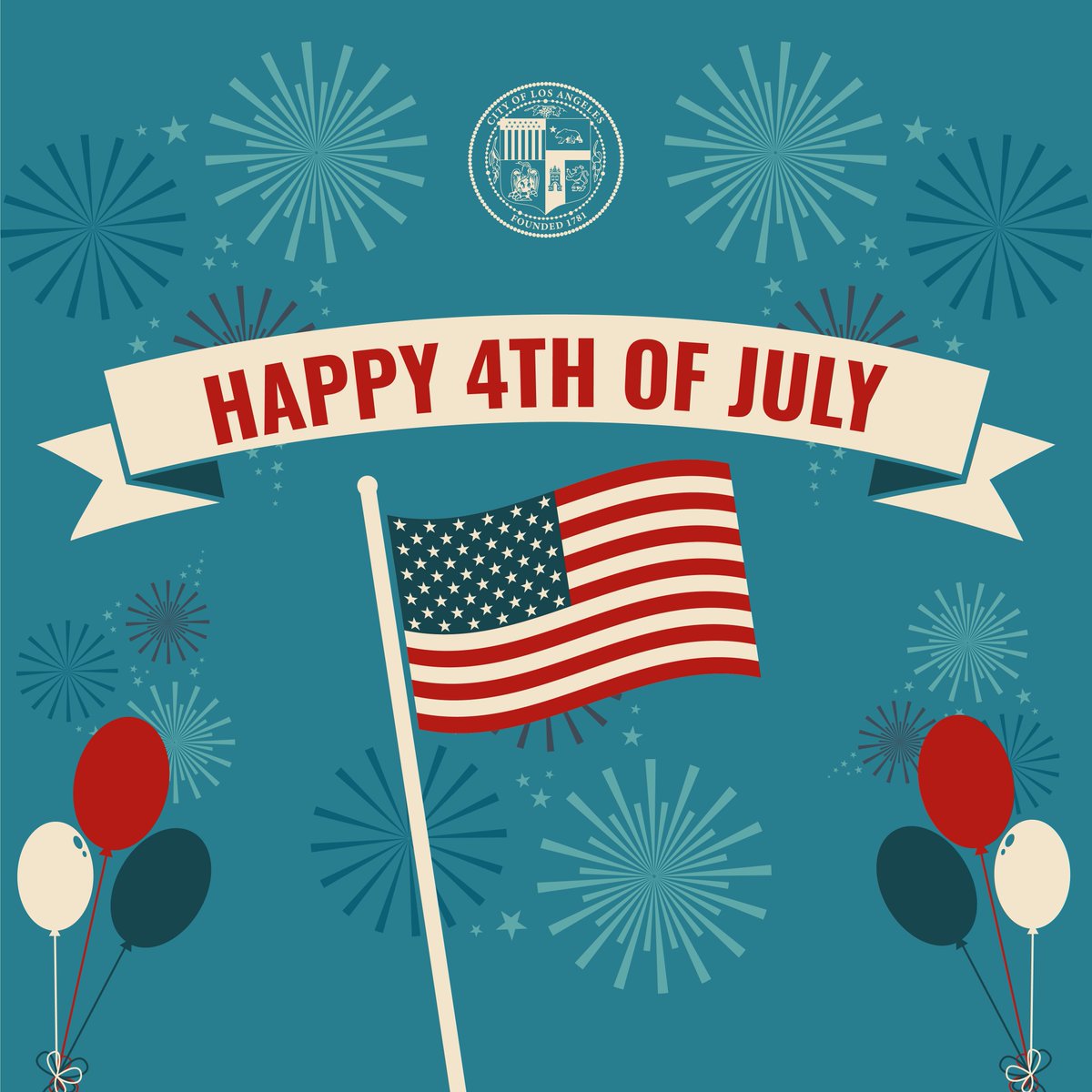 Happy 4th, Los Angeles! Please celebrate safely.