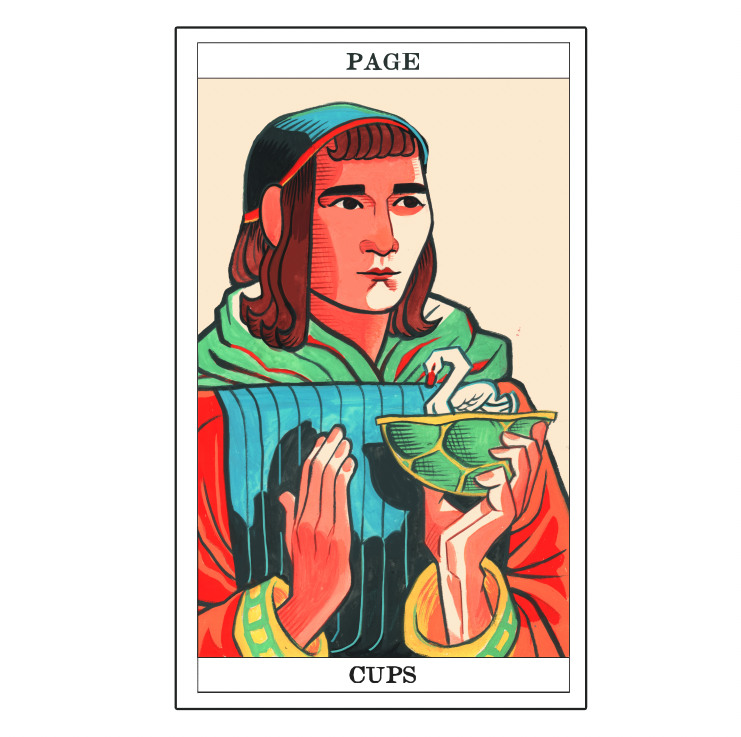 Still working on my tarot deck. The Court is underway 