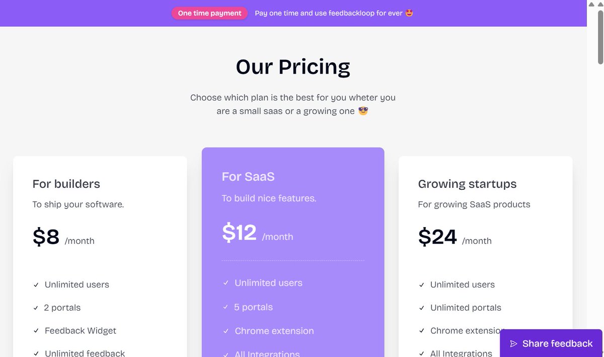 mehdi_khoudali's tweet photo. Roast my pricing page 😊

#buildinpublic https://t.co/5nUkRptBqE