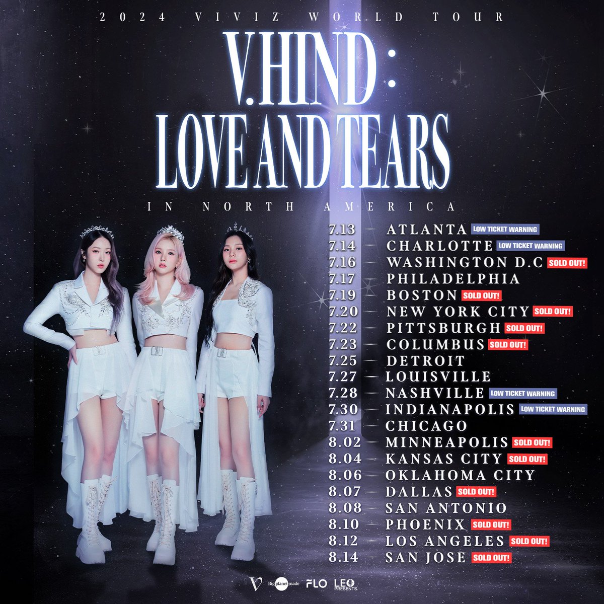 #VIVIZTOUR STARTS NEXT WEEKEND!

Merchandise reveal COMING THIS WEEK!

𝐆𝐄𝐓 𝐓𝐈𝐂𝐊𝐄𝐓𝐒: tinyurl.com/viviztour ✨

#VIVIZ #EUNHA #SINB #UMJI
#Vhind_LoveandTears <a href="/VIVIZ_official/">VIVIZ</a>