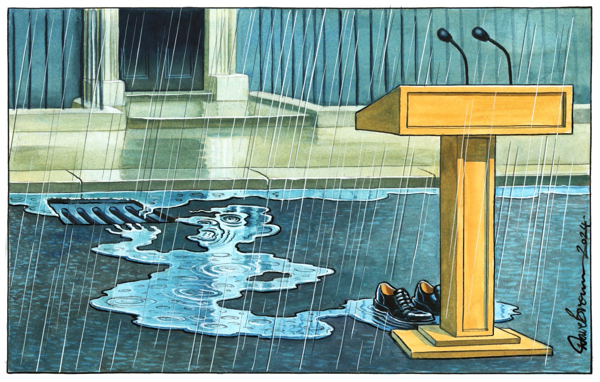 Tomorrow's <a href="/Independent/">The Independent</a> cartoon... #Sunak #RishiSunak #GeneralElection2024 #UKElections2024 #ToriesUnfitToGovern #ToryWipeout2024 #Sunackered #RishiSunk