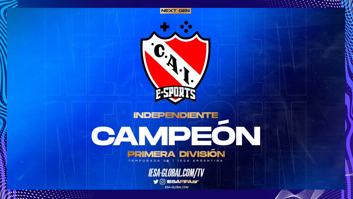 IESAFIFAar's tweet photo. ¡DALE CAMPEÓN!⭐️

@CAIesports se quedó con la liga de #IESAPrimera para cerrar la temporada 26 en lo más alto 🤝 https://t.co/Siwn48uj89