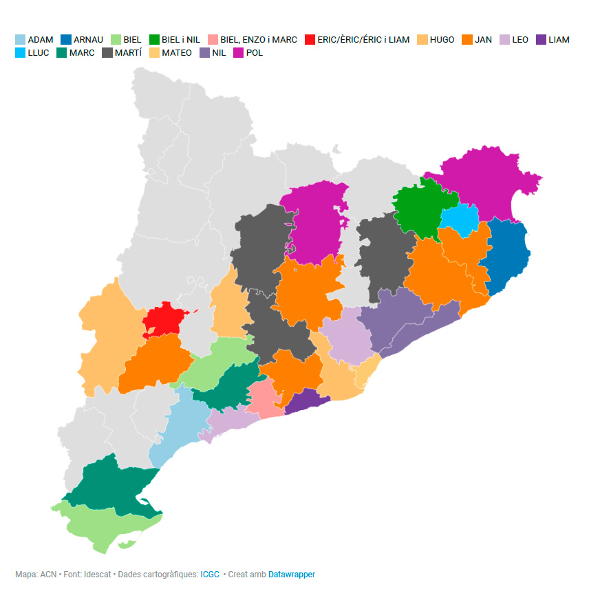socpetitcat's tweet photo. El noms més popular de nenes i nens per comarca el 2023
https://t.co/J8yd6SKPkP
#noms #bebès #comarques #popularitat #Catalunya https://t.co/TyZXH60Rl9