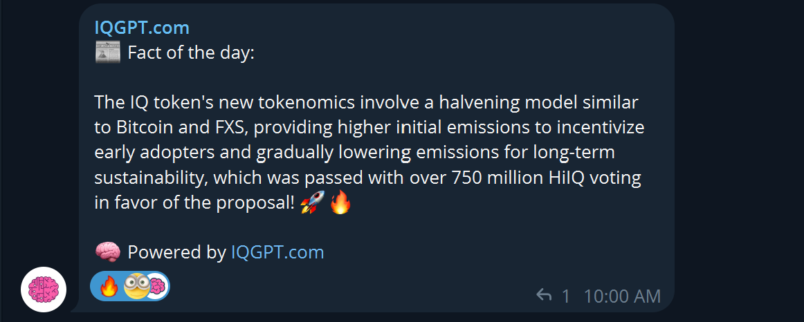NavV96's tweet photo. https://t.co/9j4DaA0vTg can give concise daily facts about your project using AI to summarize data from @IQWIKI. 

https://t.co/dC8GSn9jdE https://t.co/R89pbmPTqt