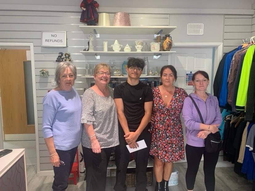 By to Thomas student from Italy, thank you for all your help in HTT charity shop.