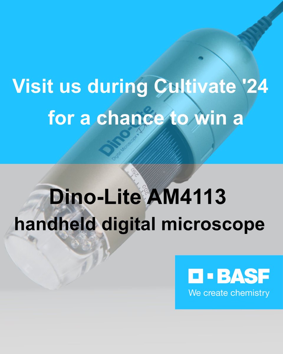 We’re excited to be back in Columbus Ohio for the #Cultivate24 trade show. Visit booth #1439 and enter the BASF Plant Health Sweepstakes for a chance to win a Dino-Lite USB Handheld Digital Microscope!