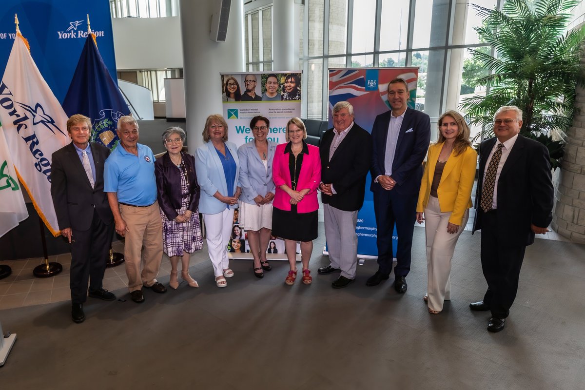 Today, the Ontario Government formally announced that <a href="/CMHAYork/">CMHA York Region & South Simcoe</a> will be the lead agency to connect more people to mental health care and supports in York Region through the York Region Mental Health Community Care Hub. Read more:
cmha-yr.on.ca/about-us/hub-p…