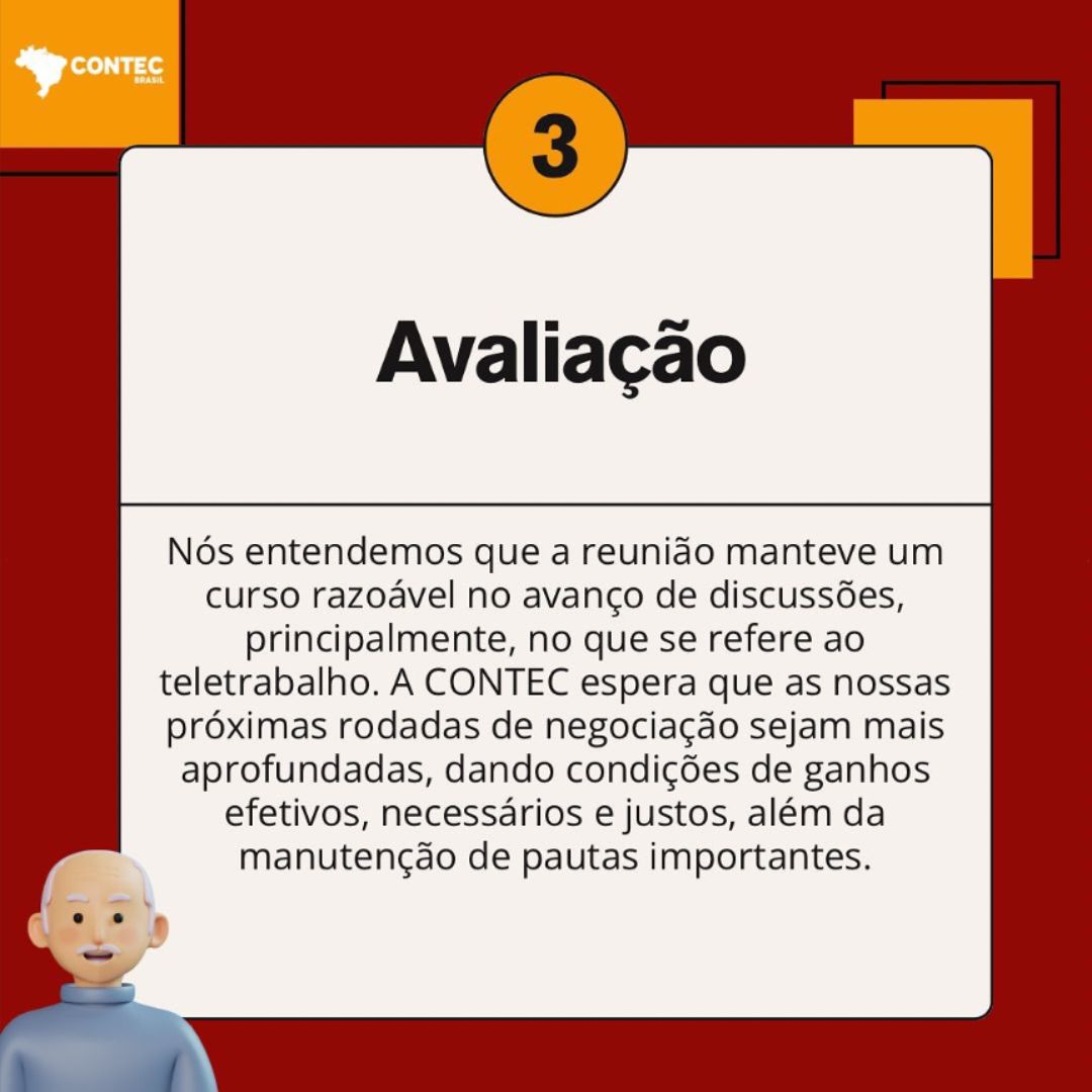 bancariostb's tweet image. Bancários, atenção! Fiquem ligados nas cláusulas sociais que foram tratadas na terça-feira (02) na Reunião de Negociação FENABAN 2024.

#CONTEC #NegociaçãoFENABAN2024 #TrabalhadoresUnidos #MelhoresCondiçõesDeTrabalho #SeuFuturoEmFoco