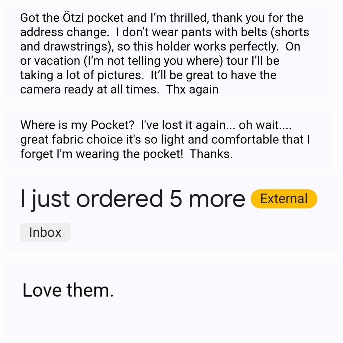 Thanks for the love ... we're just getting started.

UPDATE: XLs should be arriving in a few weeks for S24 Ultras and 15 Pro Maxes.

otzipocket.com