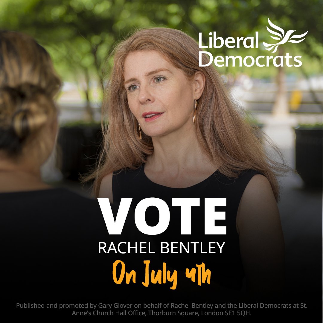 RachelBentleyNB's tweet photo. Every vote matters in this historic election.

Electing Rachel Bentley as Bermondsey’s first female MP will not only mark a significant milestone but also shape our community's future.

Together, let's demand a brighter future for Bermondsey and Old Southwark. https://t.co/VFE7a7FEzT