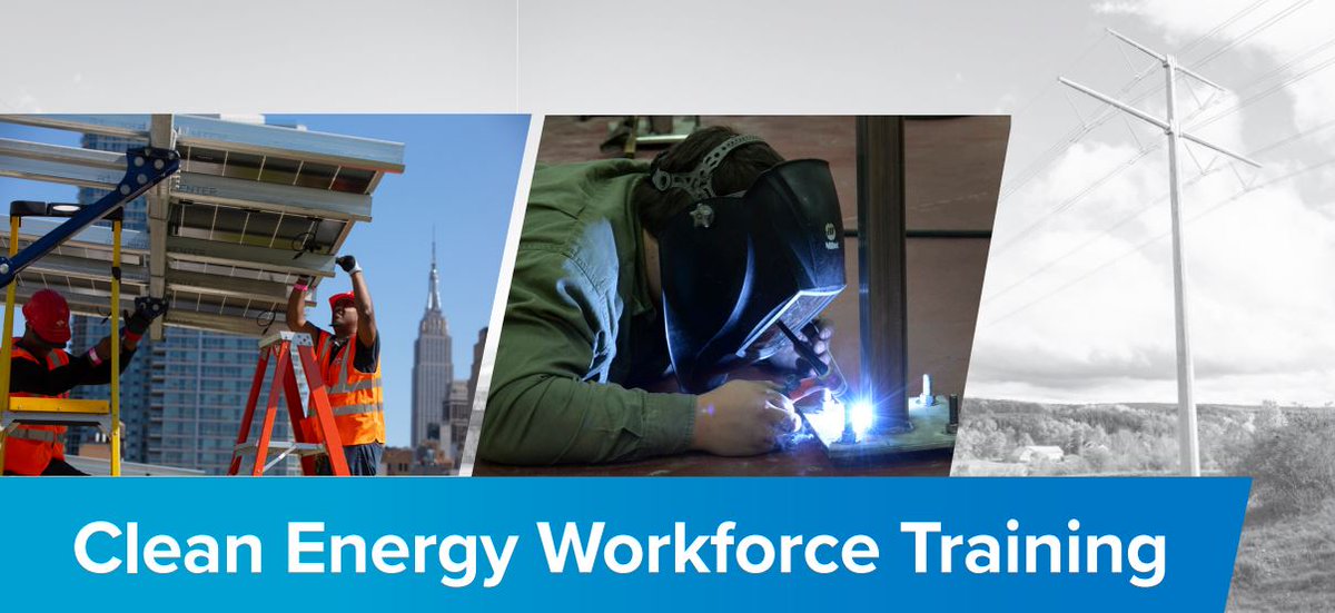 NYPAenergy's tweet photo. #CleanEnergyWorkforce training is a cornerstone of our Expanded Authority legislation.
Are you a #NYS based high school, #communitycollege, #university or #tradeassociation? Apply to our #RFP today.
For more info, email Workforcedev@nypa.gov or visit https://t.co/cZw6RmqmB3 https://t.co/Ndckt3J7WX