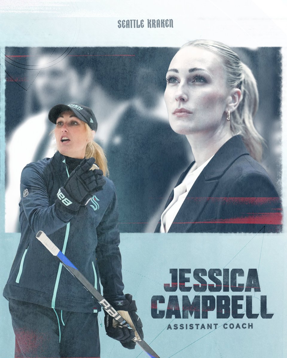 SeattleKraken's tweet image. THIS JUST IN!

The #SeaKraken have added Bob Woods and Jessica Campbell to Dan Bylsma’s staff as Assistant Coaches → bit.ly/AssistantCoach…